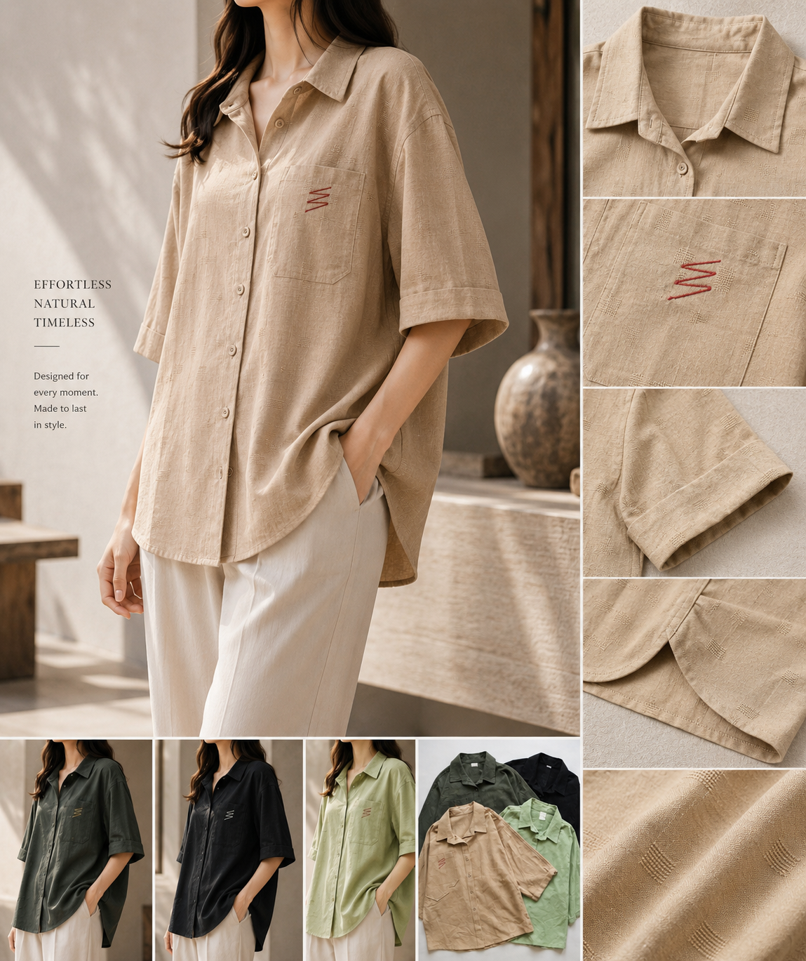 شومیز زنانه یقه برگردان طرح‌دار